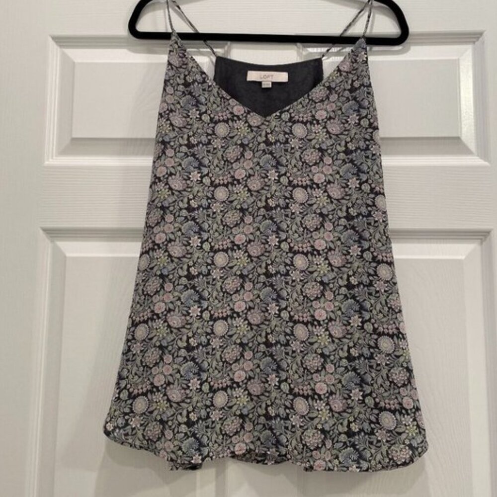 Women's Loft Flowy Floral Tank Top XL